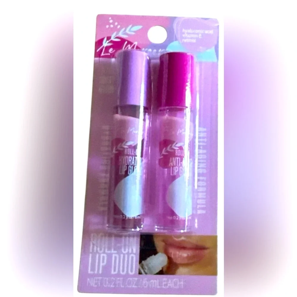💋Le Mercerie Roll-On Lip Duo Hyaluronic Acid Vitamin E & Retinol - Picture 2 of 3